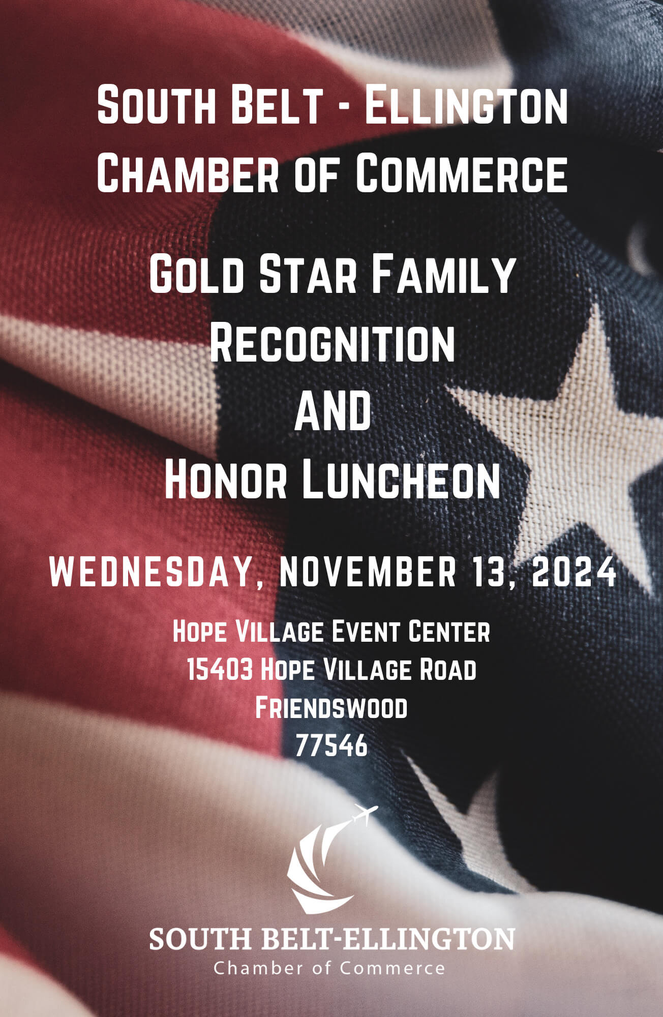 Gold Star Family Save the Date South BeltEllington Chamber of Commerce